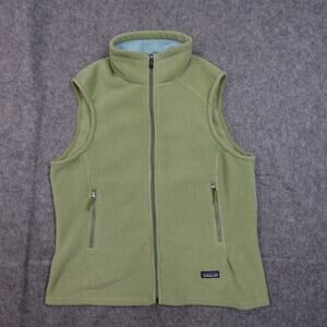 Patagonia Vest Mens M/L? Synchilla Fleece Full Zip Green